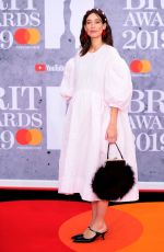 LAURA JACKSON at Brit Awards 2019 in London 02/20/2019