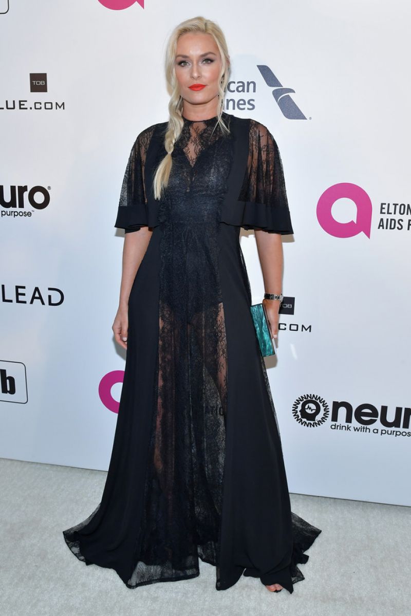 LINDSEY VONN at Elton John Aids Foundation Oscar Party in Hollywood 02