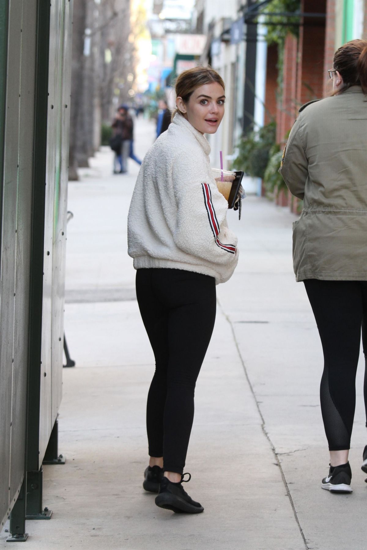 LUCY HALE Out for Coffee in Los Angeles 02/17/2019 – HawtCelebs