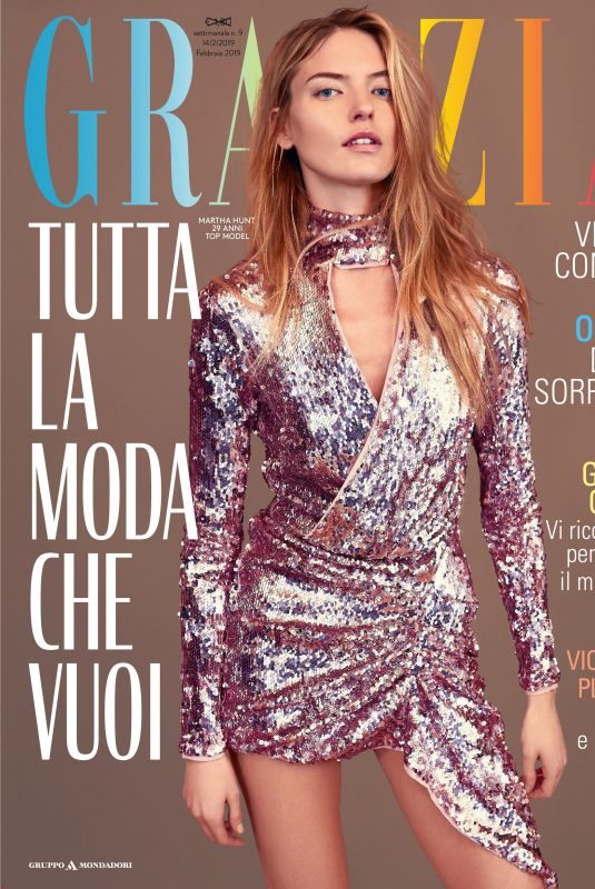 MARTHA HUNT in Grazia Magazine, Italy February 2019