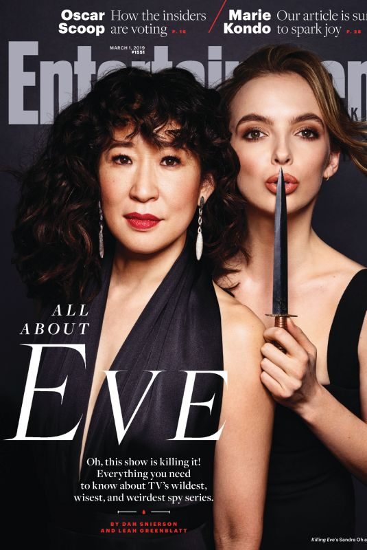 SANDRA OH and JODIE COMER in Entertainment Weekly, March 2019