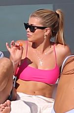 SOFIA RICHIE in a Pink Bikini on a Yacht in Miami 02/17/2019