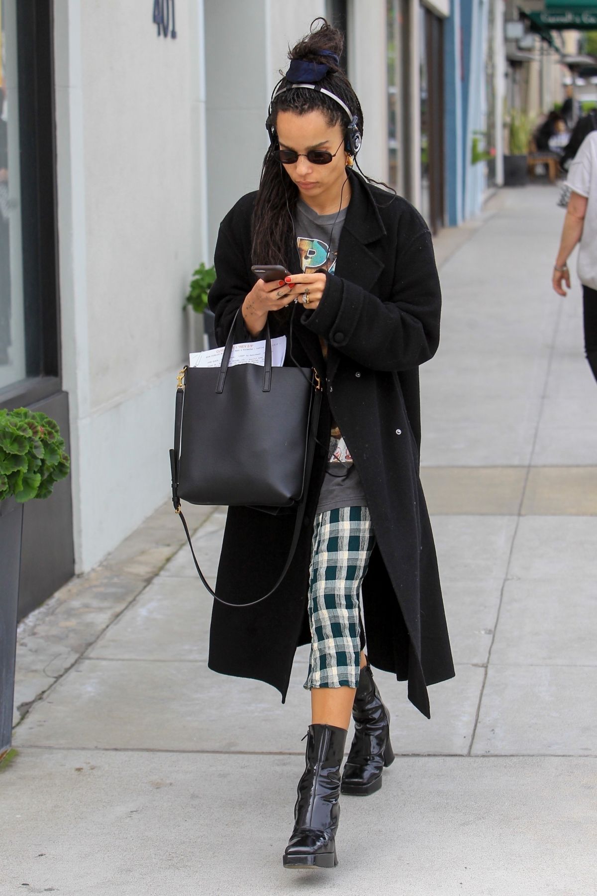 ZOE KRAVITZ Out Shopping on Rodeo Drive in Beverly Hills 02/12/2019 ...