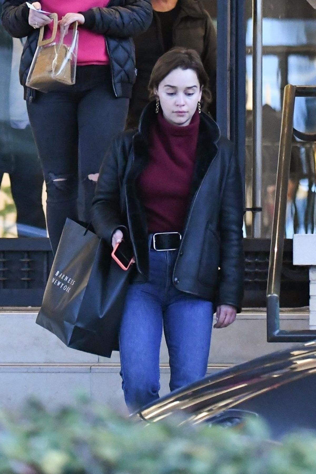 EMILIA CLARKE Shopping at Barneys New York in New York 03/02/2019 ...