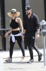 NIKKI BELLA and Artem Chigvintsev Out for Lunch in Los Angeles 03/16/2019