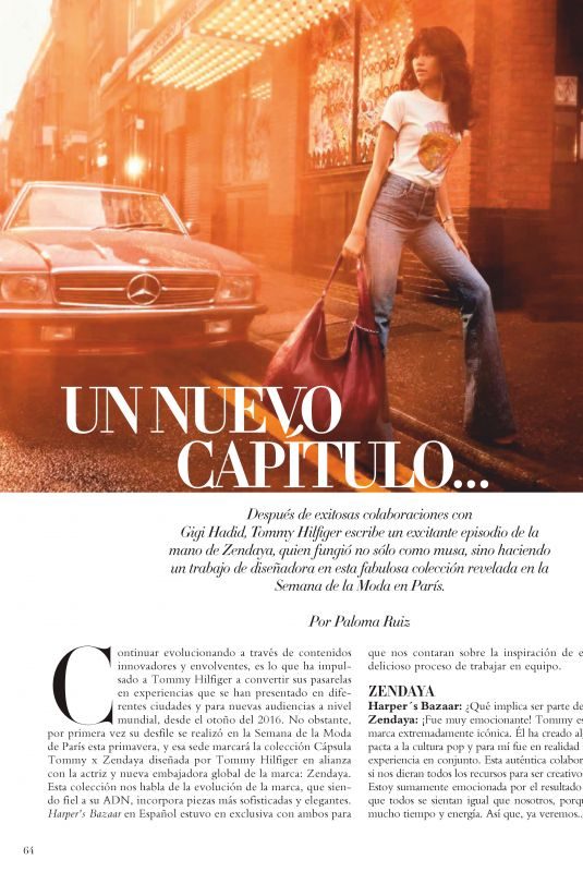 ZENDAYA in Harper’s Bazaar Magazine, Mexico March 2019