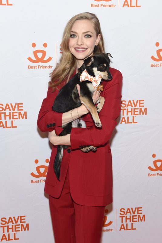 AMANDA SEYFRIED at Best Friends Animal Society Benefit To Save Them All in New York 04/02/2019