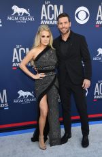 CARRIE UNDERWOOD at 2019 Academy of Country Music Awards in Las Vegas 04/07/2019
