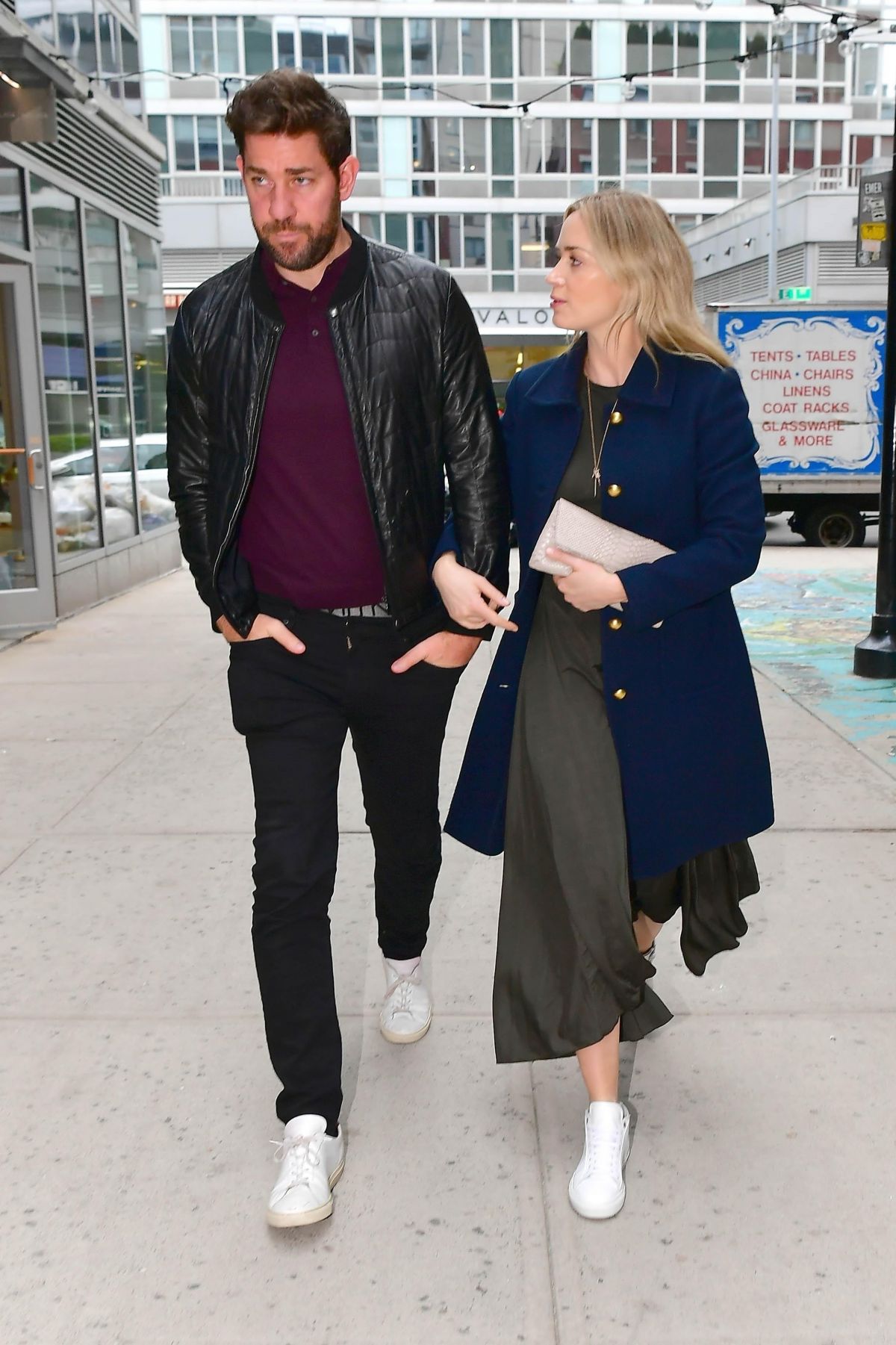 EMILY BLUNT and John Krasinski Out for Dinner in New York 04/11/2019 ...