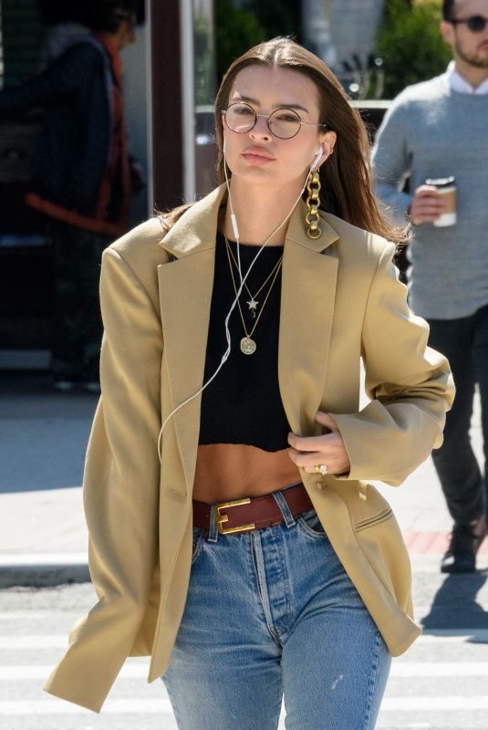 EMILY RATAJKOWSKI Out and About in New York 04/03/2019