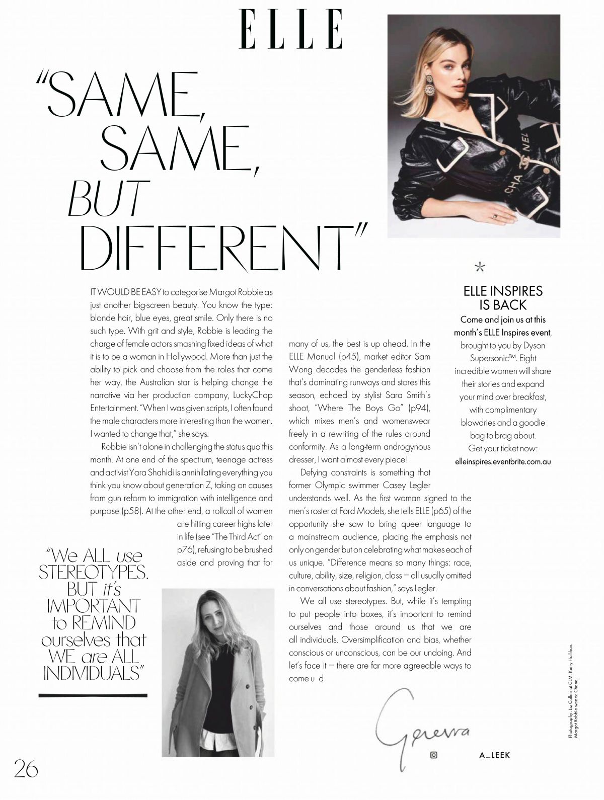 MARGOT ROBBIE in Elle Magazine, Australia May 2019 – HawtCelebs