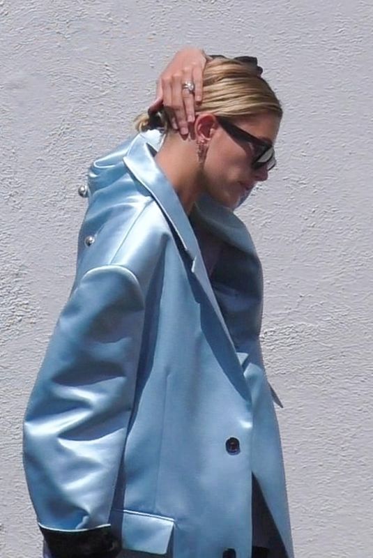 HAILEY BIEBER Arrives at a Photoshoot in West Hollywood 05/29/2019