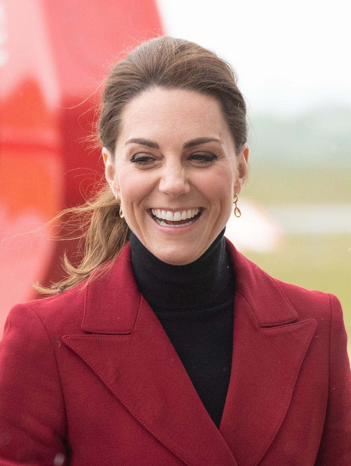 KATE MIDDLETON at Caernarfon Coastguard Search and Rescue Helicopter ...