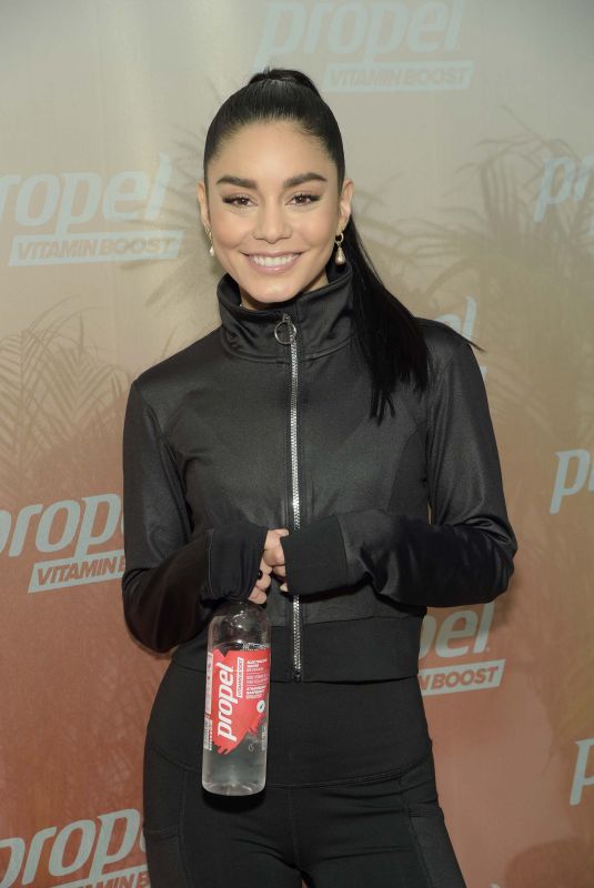 VANESSA HUDGENS Works Out with Propel Vitamin Boost at Launch Event in New York 05/13/2019