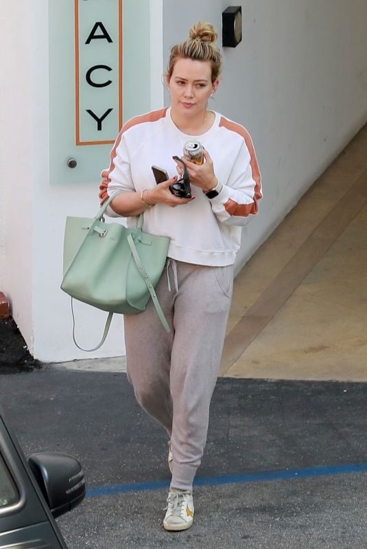 HILARY DUFF Leaves a Medical Building in Beverly Hills 07/09/2019