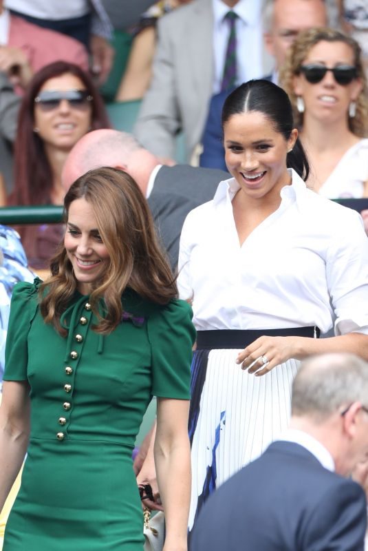 KATE MIDDLETON and MEGHAN MARKLE at Wimbledon 2019 Tennis Championships Women’s Final in London 07/13/2019