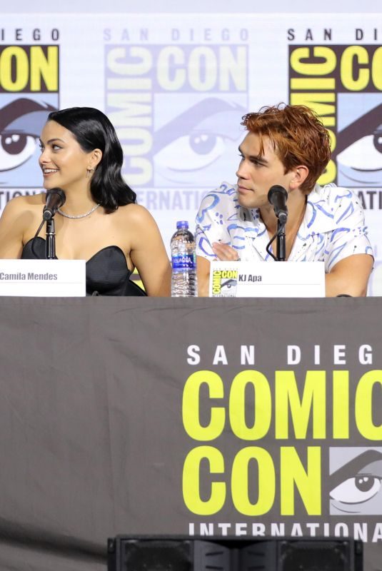 LILI REINHART, CAMILA MENDES and MADELAINE PETSCH and Riverdale Special Video Presentation at Comic-con 07/21/2019
