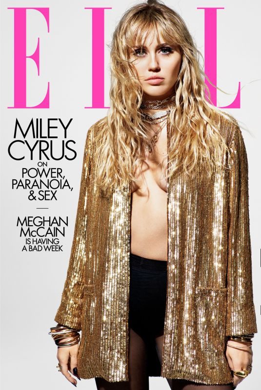 MILEY CYRUS for Elle Magazine, August 2019