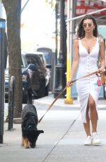 EMILY RATAJKOWSKI Out with her Dog Colombo in New York 08/01/2019