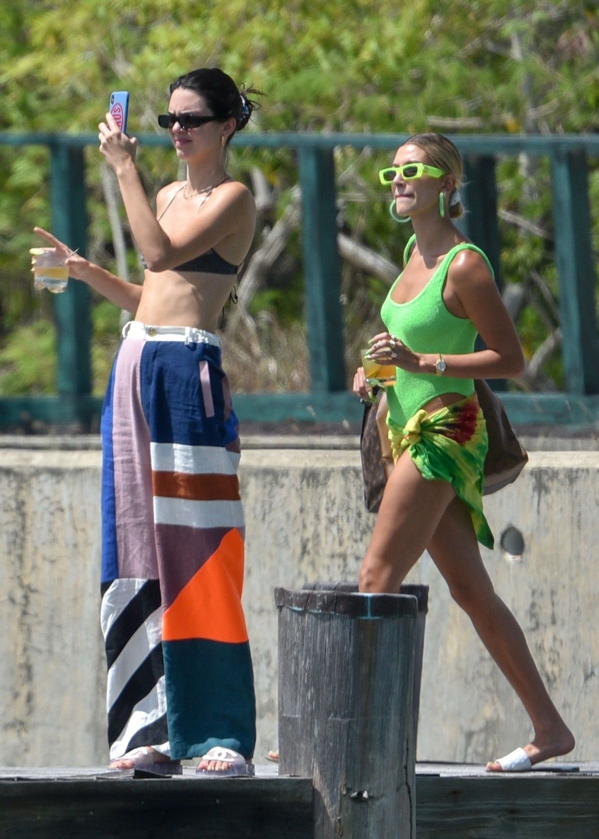 Kendall Jenner And Hailey Baldwin In Swimsuit And Bikinis On Vacation In Jamaca 08262019 