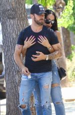 NIKKI and BRIE BELLA and Artem Chigvintsev Out for Lunch in Los Angeles 08/08/2019