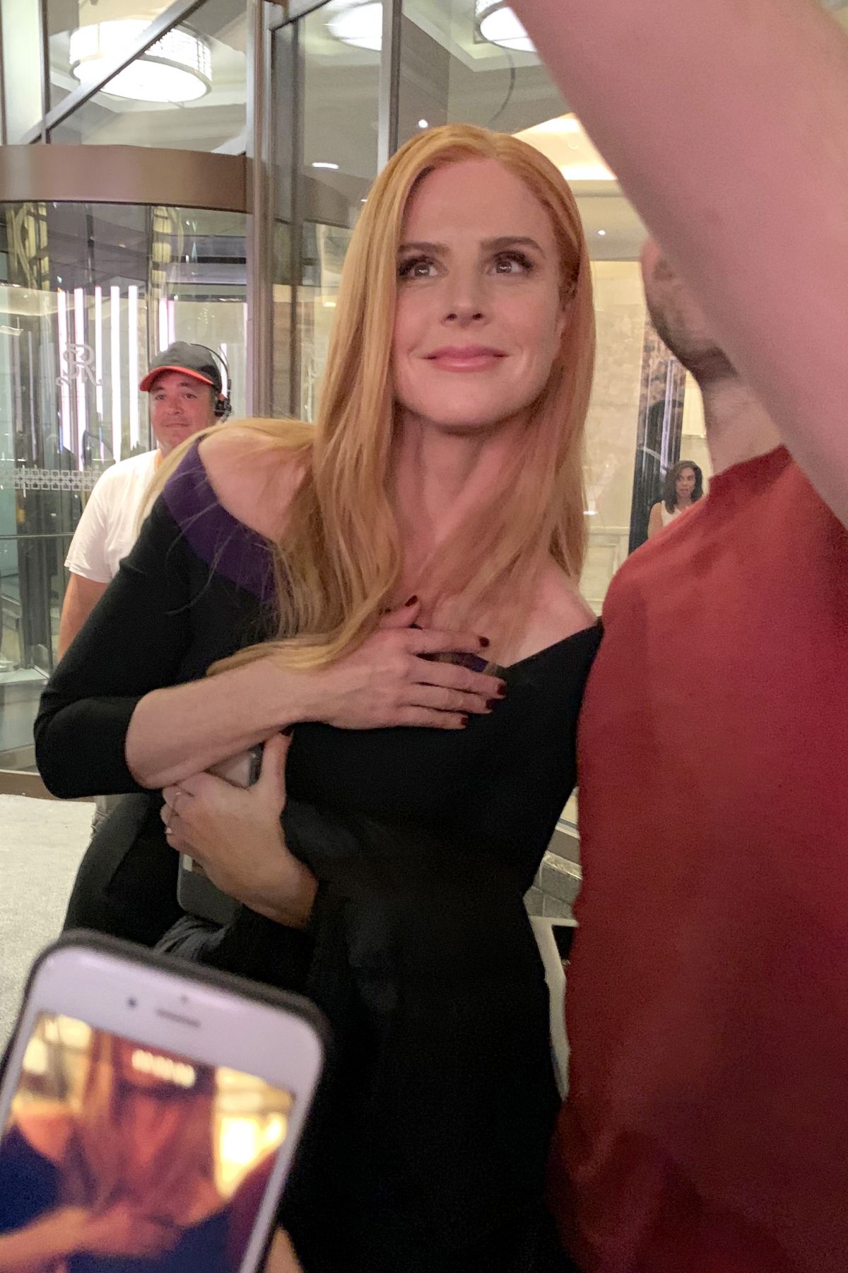 Sarah Rafferty On The Set Of Suits Final And Last Episode