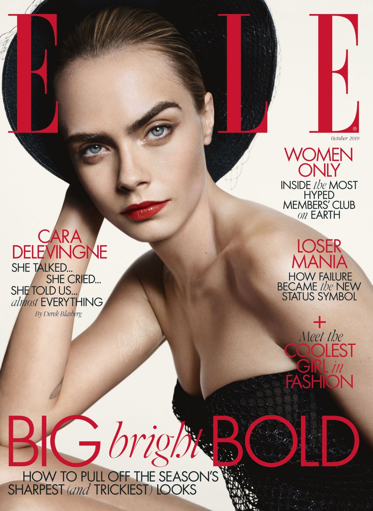 CARA DELEVINGNE in Elle Magazine, UK October 2019 – HawtCelebs