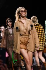 GIGI HADID at Fendi Runway Show at Milan Fashion Week 09/19/2019
