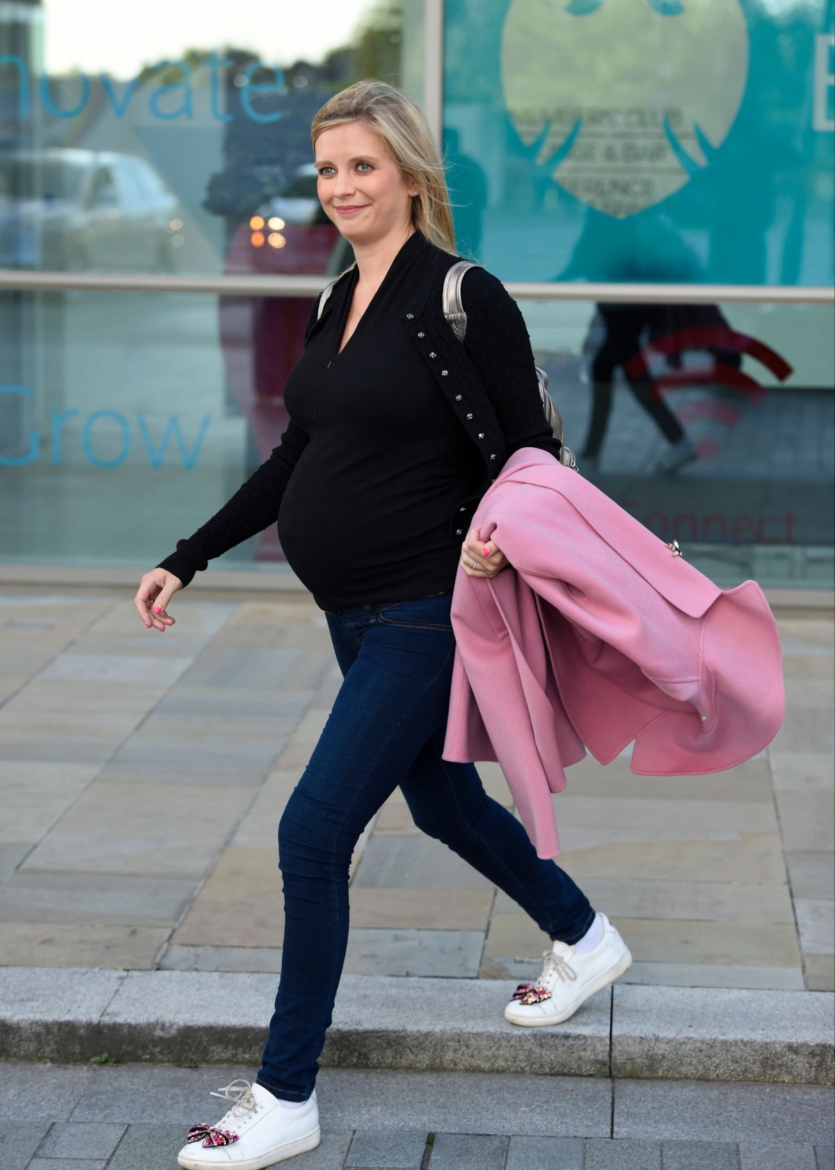 Pregnant RACHEL RILEY Leaves Media City in London 09/11/2019 – HawtCelebs