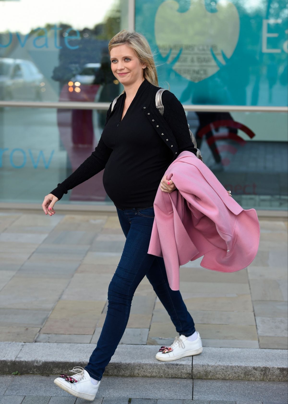 Pregnant RACHEL RILEY Leaves Media City in London 09/11/2019 – HawtCelebs