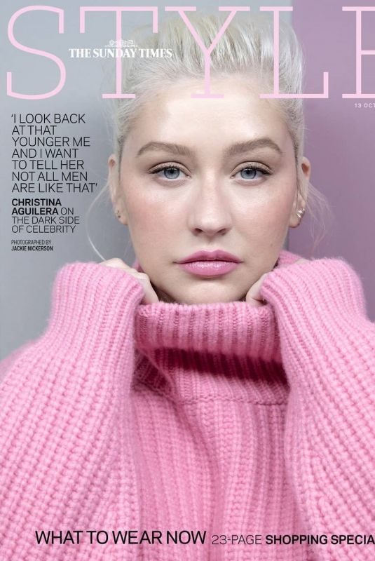 CHRISTINA AGUILERA in The Sunday Times Style Magazine, October 2019