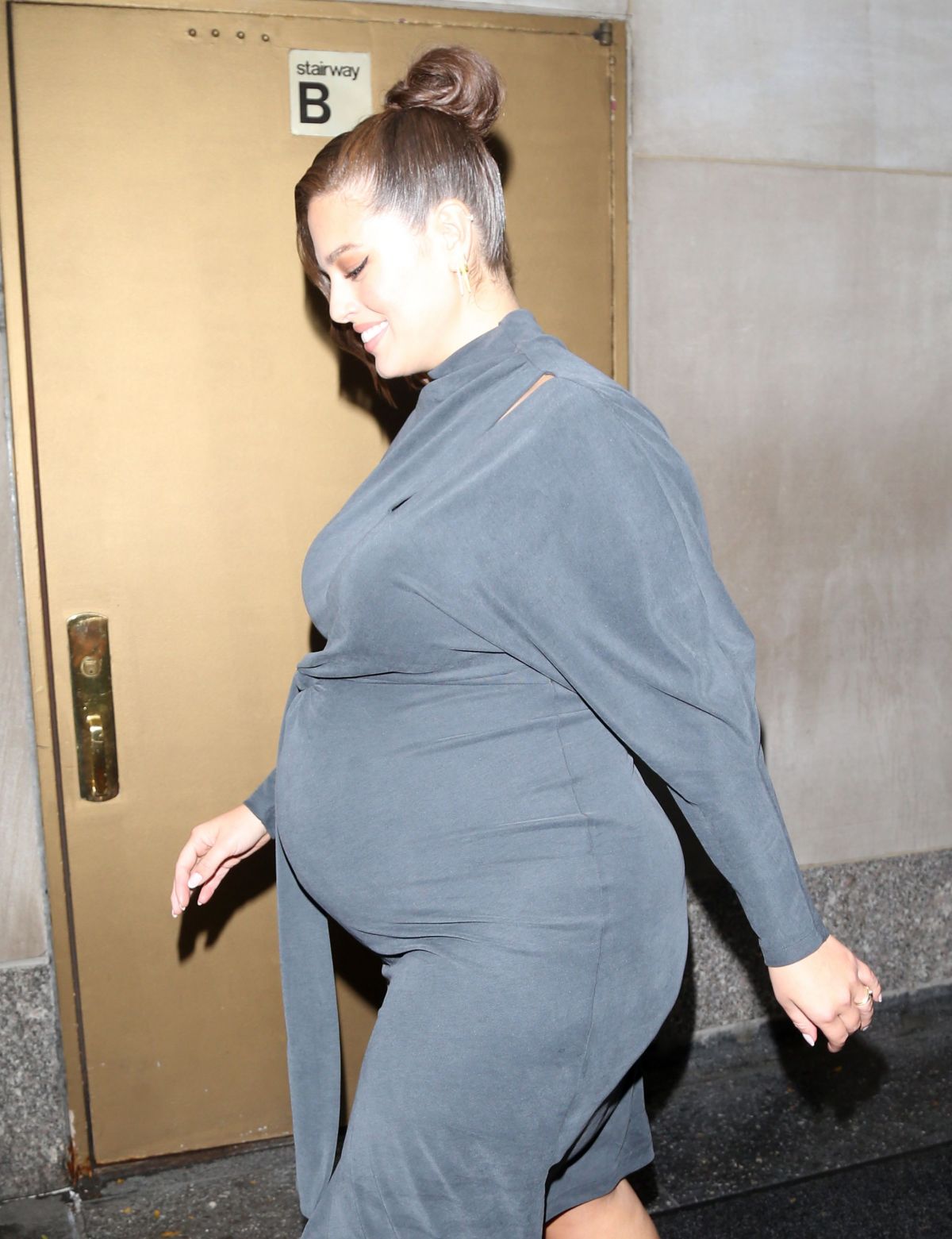 Pregnant ASHLEY GRAHAM Arrives at Today Show in New York 10/30/2019