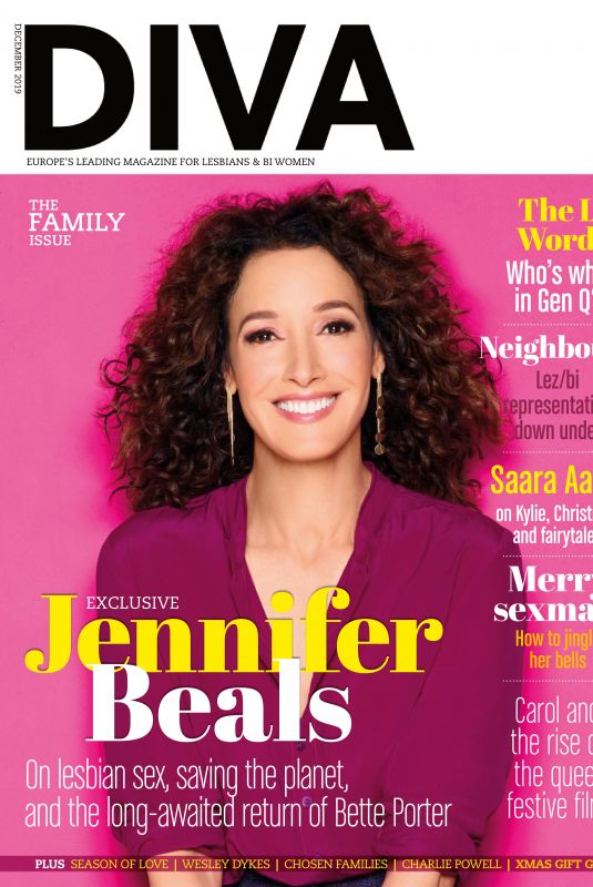JENNIFER BEALS in Diva Magazine, UK December 2019
