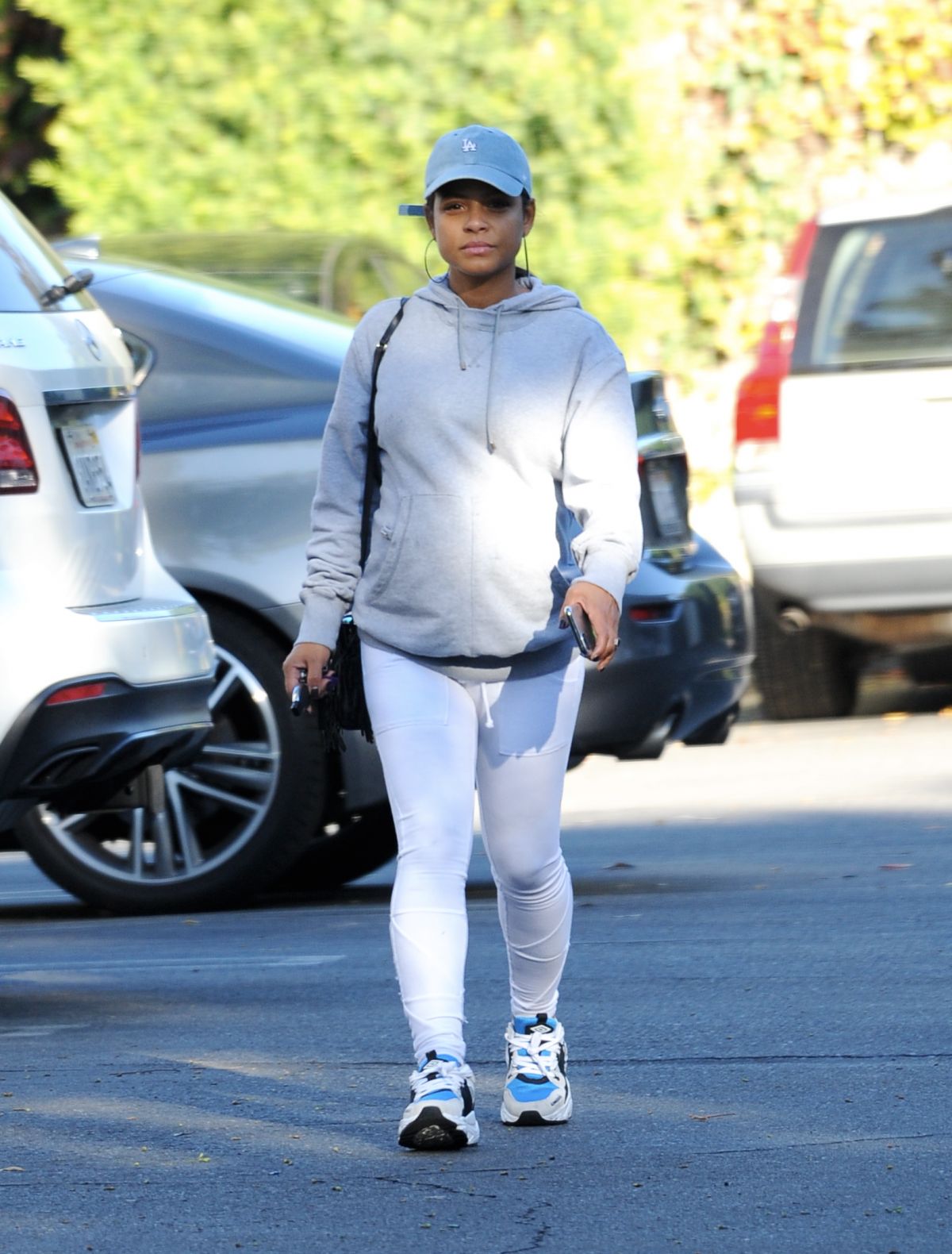 Pregnant CHRISTINA MILIAN at Her Beignet Box Food Truck in Los Angeles ...
