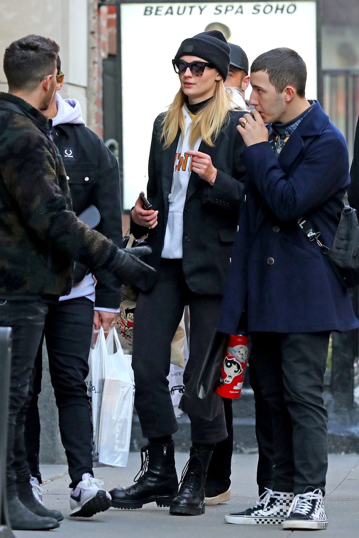 SOPHIE TURNER and Nikck and Joe Jonas Out in New York 11/25/2019 ...
