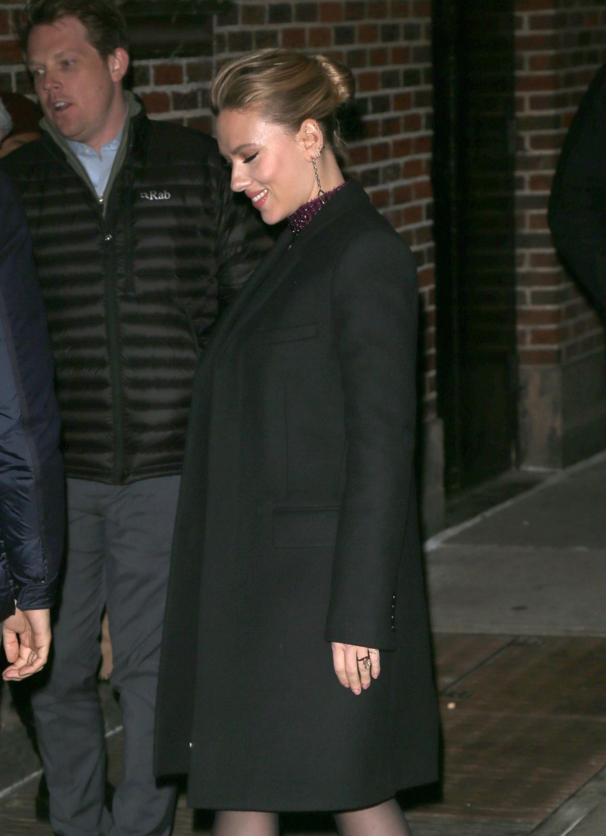 SCARLETT JOHANSSON Arrives at Late Show with Stephen Colbert in New ...