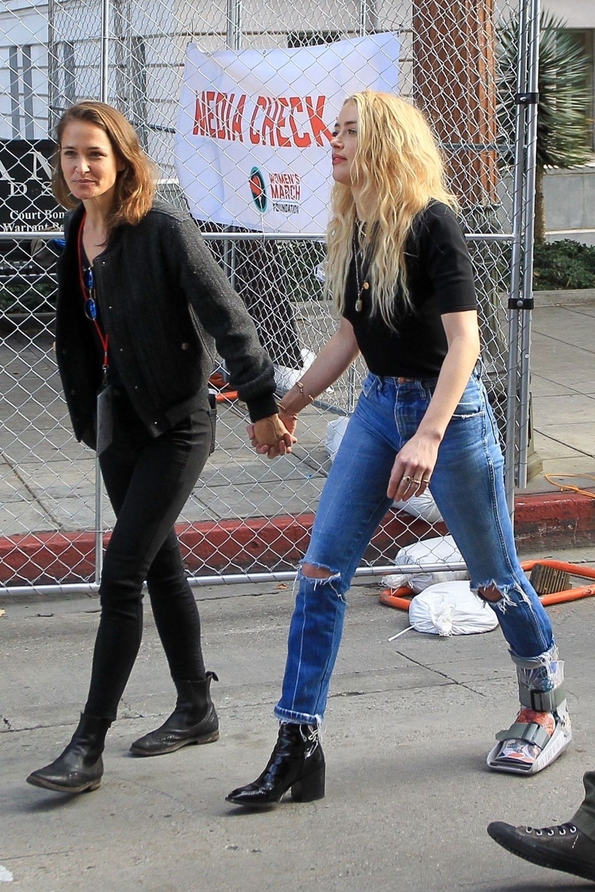 AMBE HEARD and BIANCA BUTTI at Women’s March in Los Angeles 01/18/2020