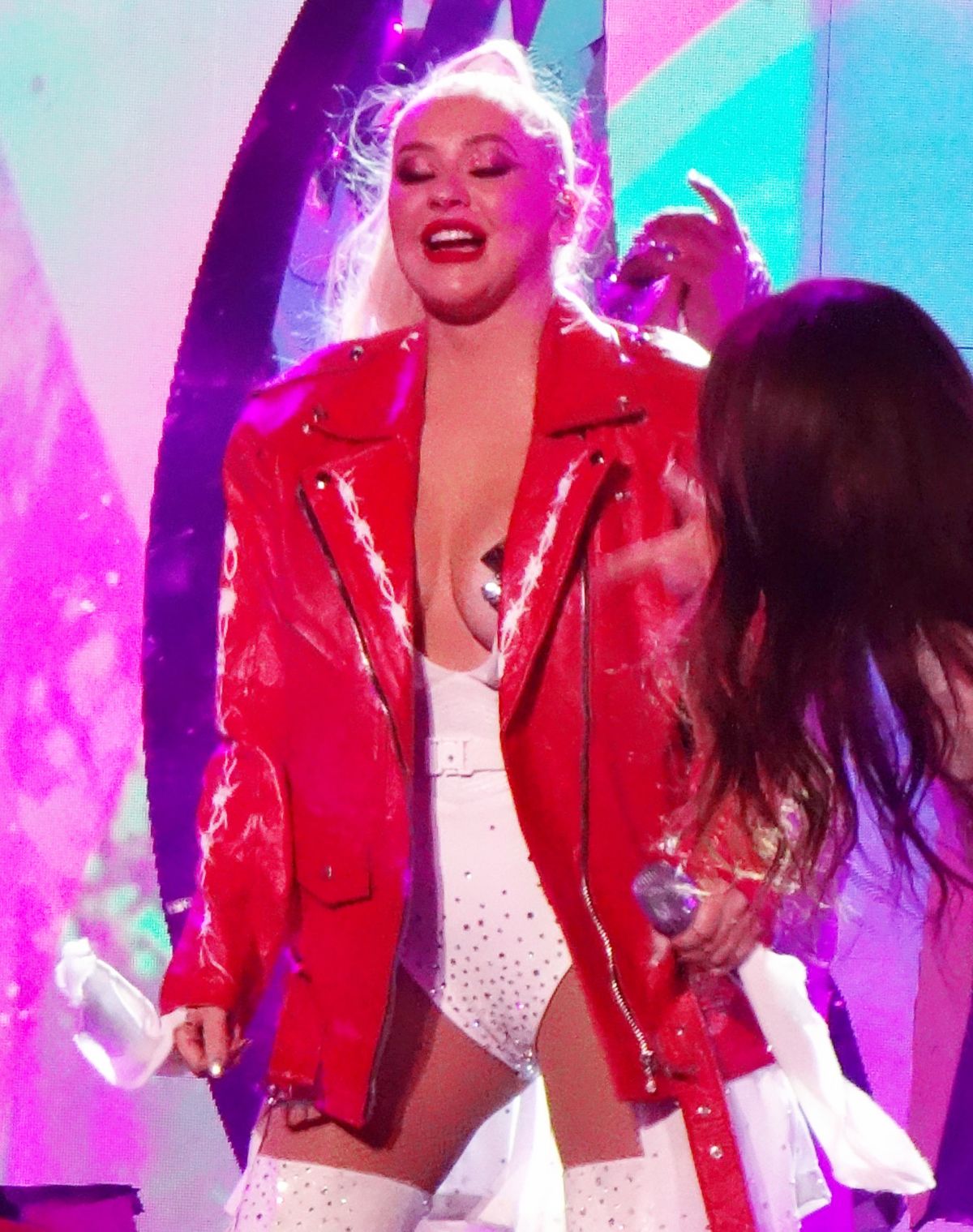 CHRISTINA AGUILERA Performs on New Year.
