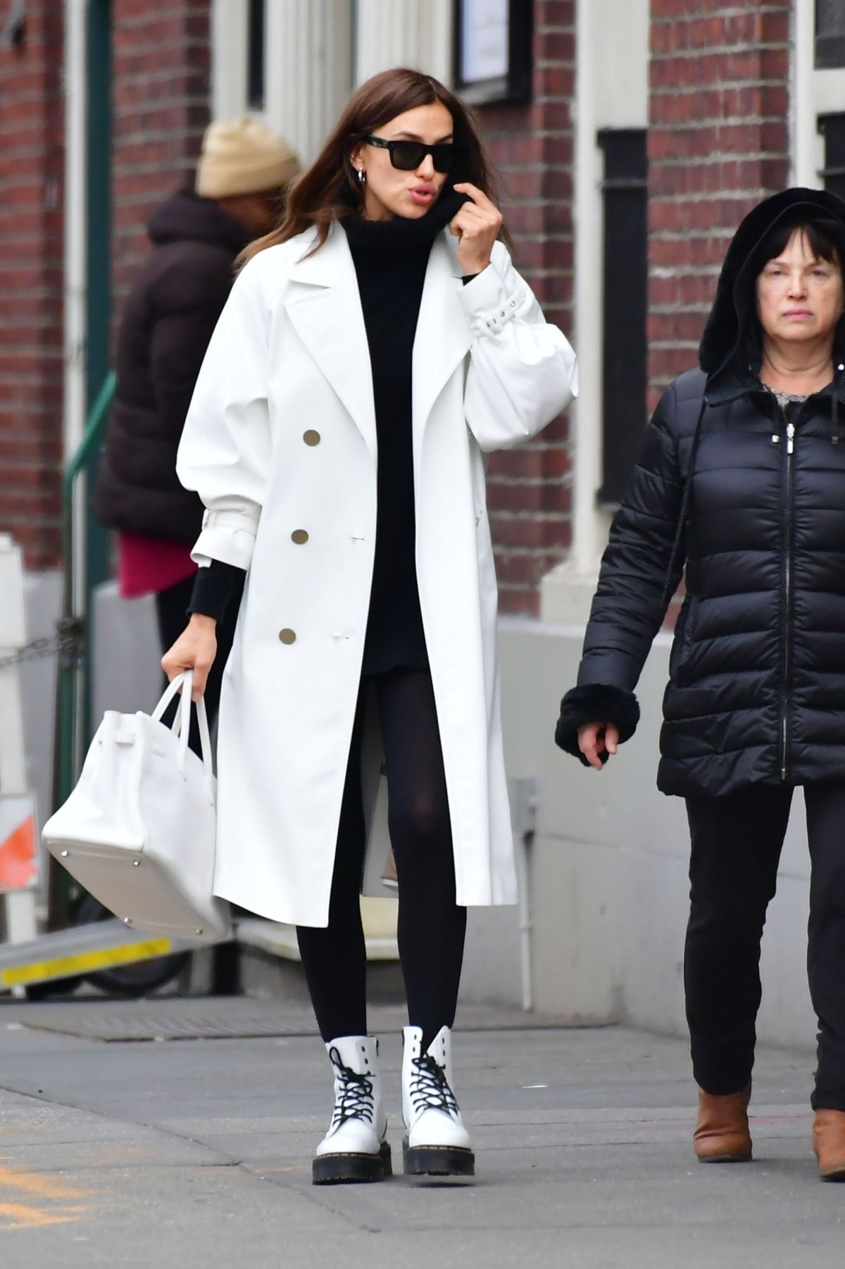 IRINA SHAYK Out Shopping with Her Mother in New York 01/27/2020 ...