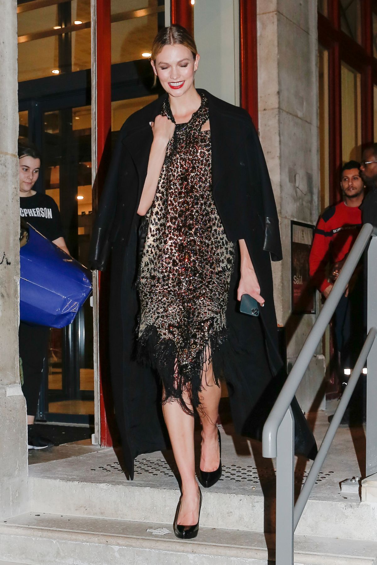 KARLIE KLOSS Leaves Jean-Paul Gaultier Show at Paris Fashion Week 01/22 ...