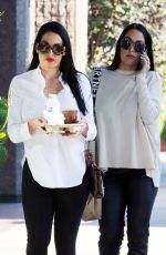 BRIE and Pregnant NIKKI BELLA Out in Los Angeles 02/14/2020