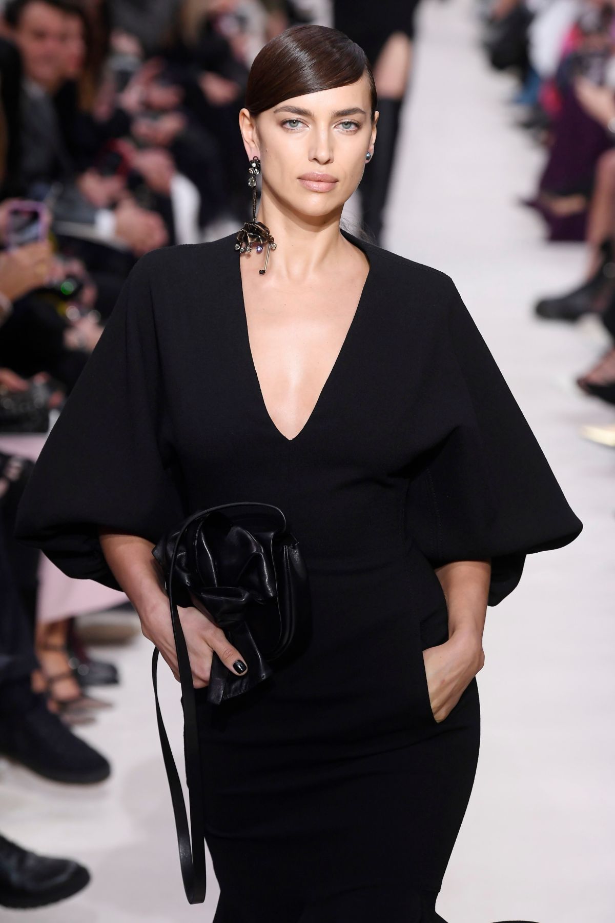 IRINA SHAYK at Valentino Runway Showat Paris Fashion Week 03/01/2020 ...
