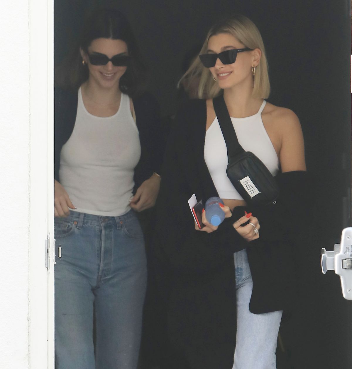 KENDALL JENNER and HAILEY BIEBER at Goyard in Beverly Hills 02/29