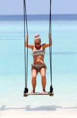 KERRY KATONA in Bikini on Vacation in Maldives 03/13/2020