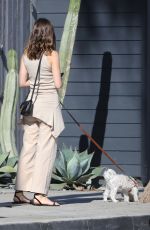 ANA DE ARMAS Out with Her Dog in Venice Beach 04/24/2020