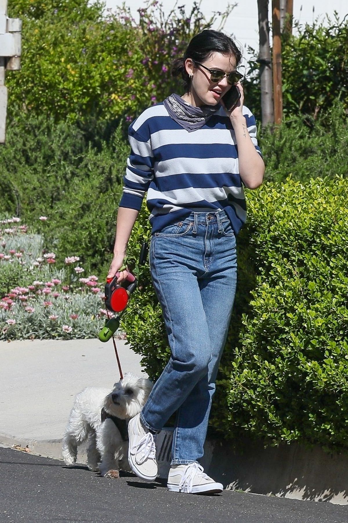 LUCY HALE Out with Elvis in Los Angeles 04/21/2020 – HawtCelebs