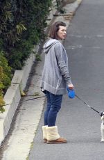 MILLA JOVOVICH and Paul W. S. Anderson Out with Their Dogs in Beverly Hills 04/20/2020