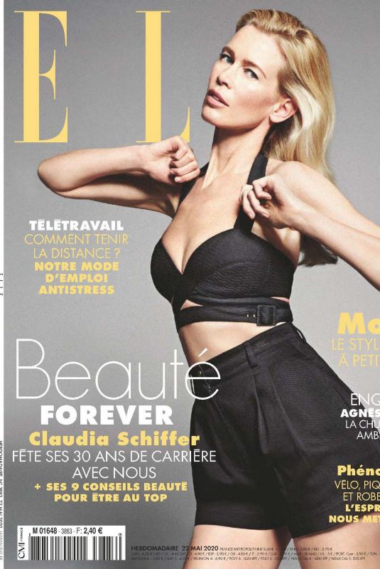 CLAUDIA SCHIFFER in Elle Magazine, France May 2020