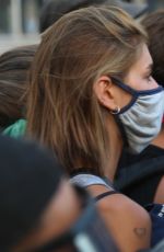 CARA DELEVINGNE and KAIA GERBER at Protest in Los Angeles 06/03/2020