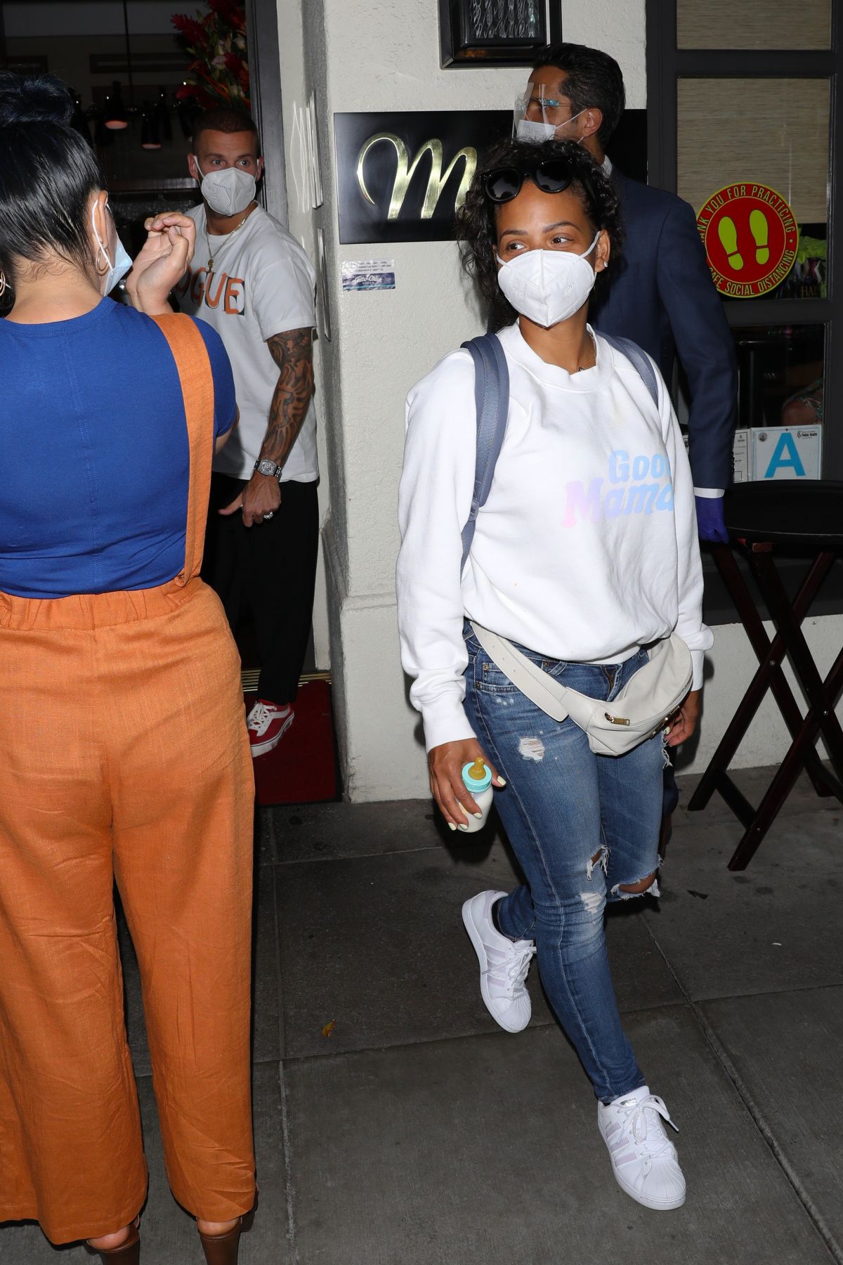 CHRISTINA MILIAN Wearing a Mask at Madeo Restaurant in Beverly Hills 06 ...